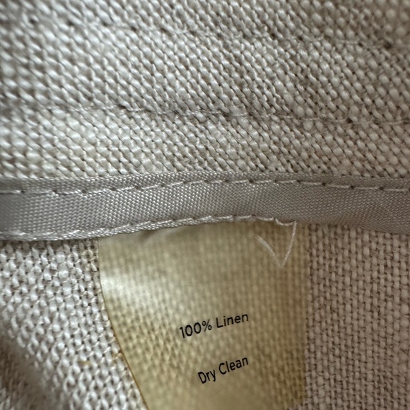 Talbots Pure linen Petite 14 women’s wide leg tan pants - Picture 3 of 8